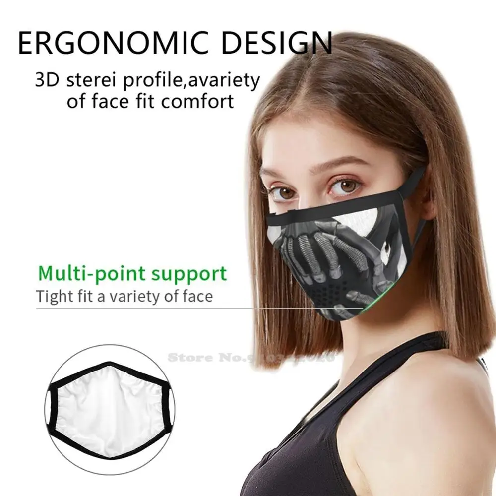Bane Breathable Windproof Sport Soft Mouth Mask Bane Face 19 Breathing Villain