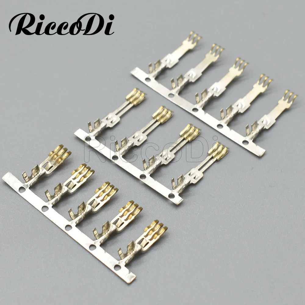 100-500Pcs 4Pin 전원 커넥터 L6.2 63080 SATA 주석 도금 남성 여성 와이어-와이어 터미널 핀