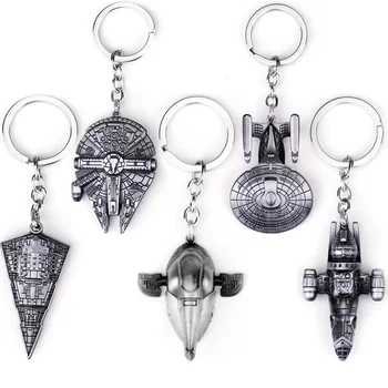 

Movie Star Wars Spaceship Spacecraft Keychain Darth Vader Robot R2D2 C-3PO Helmet Keyring Key Chains Jewelry Men Gifts Cosplay