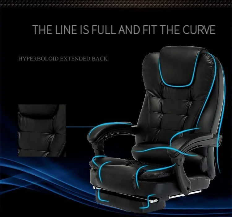 Роскошное качественное M-1 кресло для отдыха дома Poltrona Gaming Silla Gamer, эргономичное кресло из искусственной кожи, массажная офисная мебель, нейлоновые ножки
