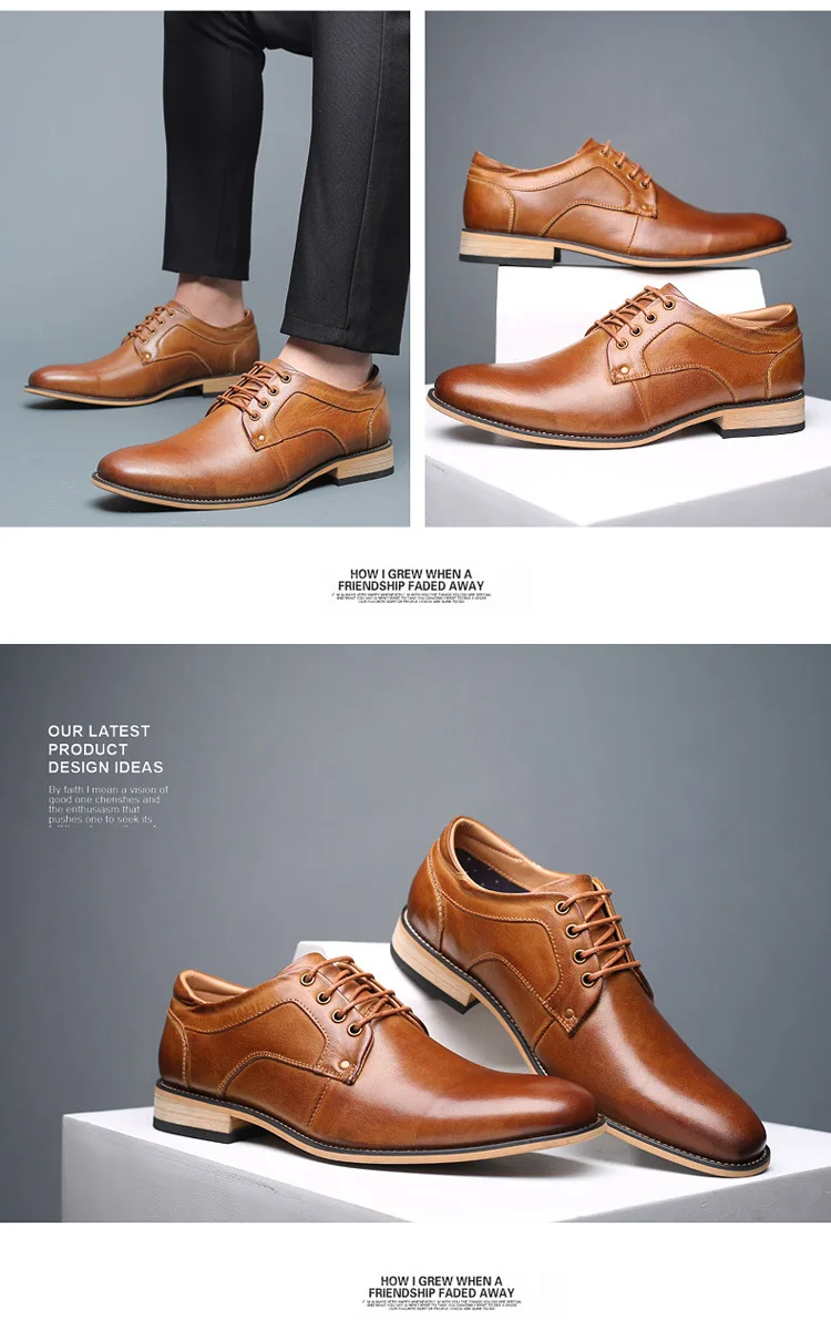 Reetene/модельные туфли на шнуровке; цвет коричневый; Мужская базовая обувь; модные мужские ботильоны из натуральной коровьей кожи; кожаная мужская обувь; мужская обувь