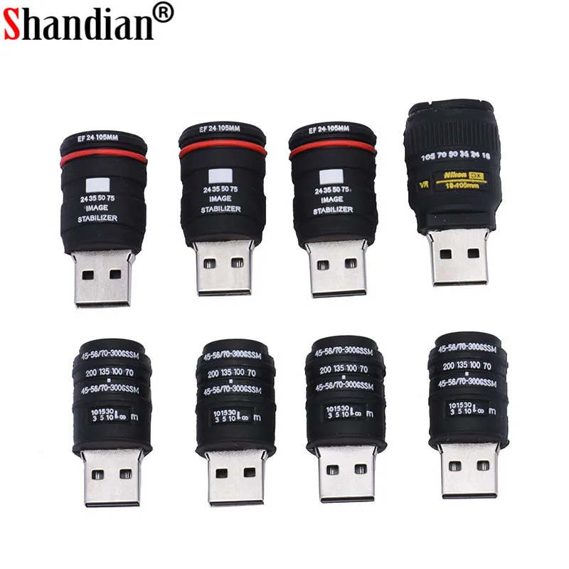 Флеш накопитель SHANDIAN USB в форме камеры флеш 64 Гб/32 ГБ/16 ГБ карта памяти подарок для