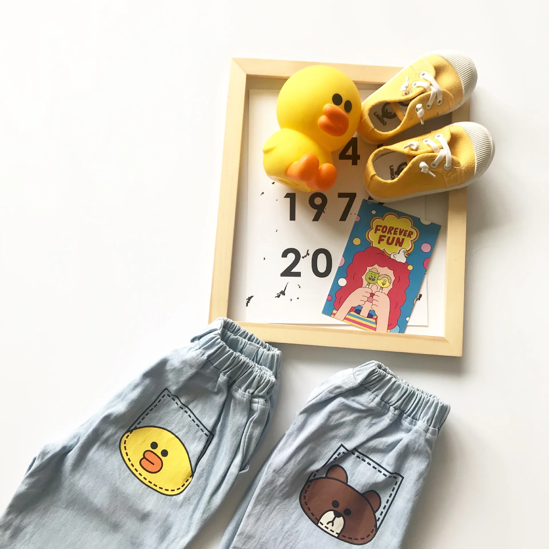 Tonytaobaby/Новая Осенняя детская одежда для мальчиков и девочек милые хлопковые шаровары с героями мультфильмов, детские брюки для мальчиков, штаны для малышей