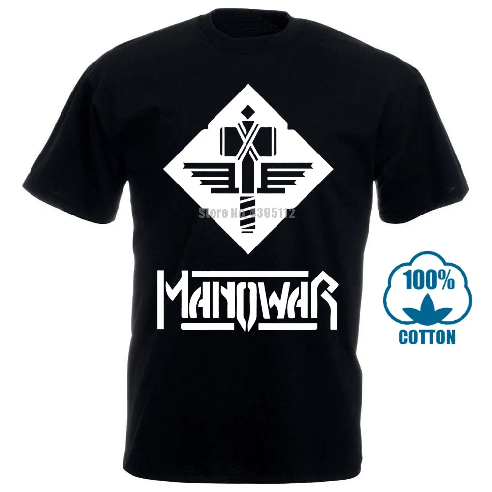 Manowar рок группа повседневная спортивная одежда мужчины s в стиле хип хоп с круглым