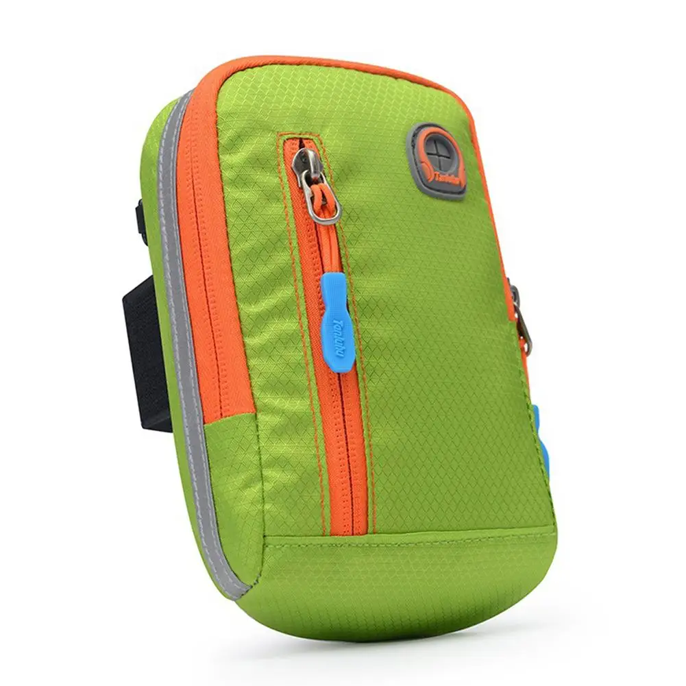 green GloryStar нарукавная сумка для бега, велоспорта, спорта, талии, бега, спортзала, нарукавная повязка, держатель, сумка, водонепроницаемая ткань - Цвет: green