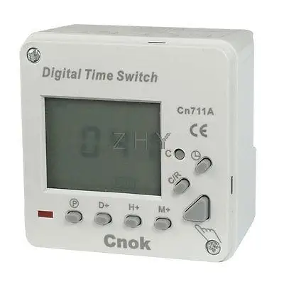 

CN711A AC 220V 8A Digital LCD Power Programmable Timer Switch Time Relay THC711