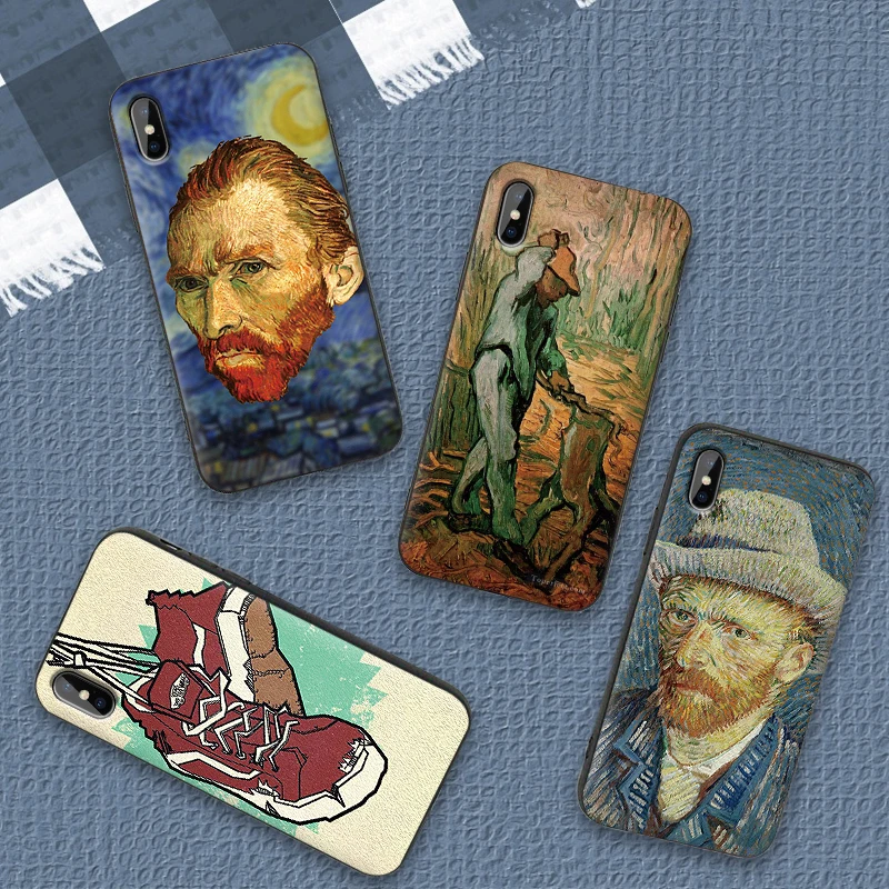 Мягкий Силиконовый ТПУ для Xiaomi mi 8 A2 LITE 6X X 2S 3 F1 9 CC9E CC9 SE 9T A3 PRO Van Gogh масляная живопись