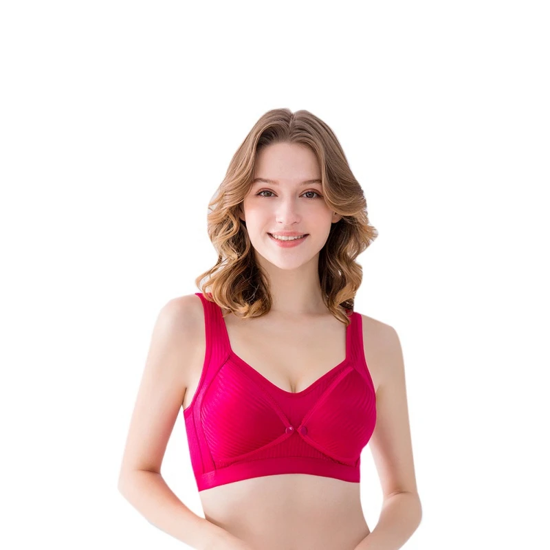Fashion maternity bras Pregnant Woman Nursing bras Underwear Anti-sag Gather Front Button Breastfeeding Maternity Bra - Цвет: R