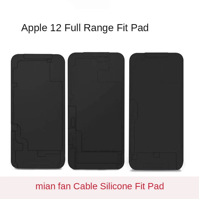 SUNSHINE Silicone Black Complex Mat For Apple 12 11PRO 7 8 X Xsmax XR One Cover Screen Machine Location Mold Cushion Tool