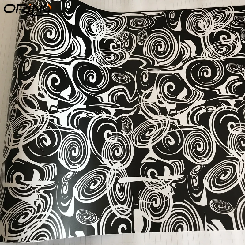 Black White Camouflage Vinyl Film Sticker-7
