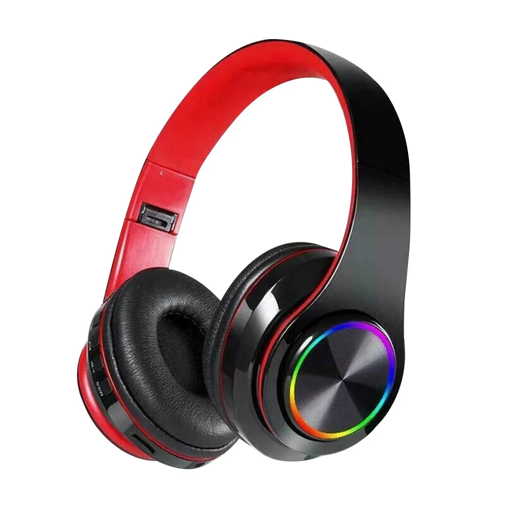 B39 LED Wireless Headphone Bluetooth V5 0 Headset Headphone Breathing Lights With MIC Support TF Card Earphone