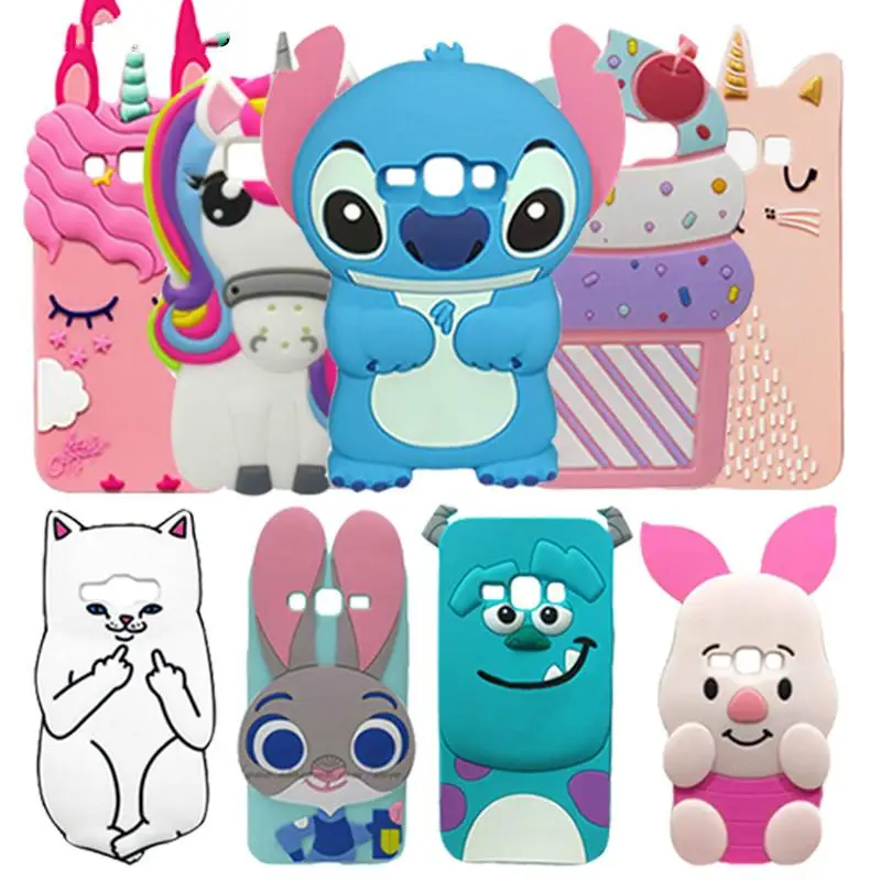 Cute Case For Samsung Galaxy J1 2016 J120 Silicon Soft Back Cover J1(6) J120F SM-J120F Phone |