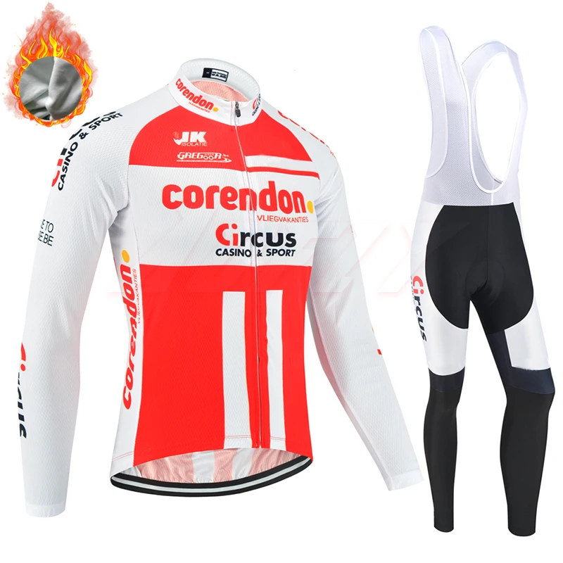 20 corendon Pro Team, Зимняя Теплая Флисовая велосипедная одежда для мужчин, с длинным рукавом, Джерси, для улицы, для езды на велосипеде, MTB, одежда, комбинезон, комплект