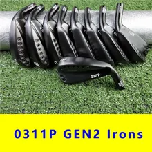 0311P GEN2 гольф утюги черная голова клюшки для гольфа набор утюга 3-9WG 9 шт стальной графитовый Вал Крышка головы не шпаттер Драйвер Фарватер