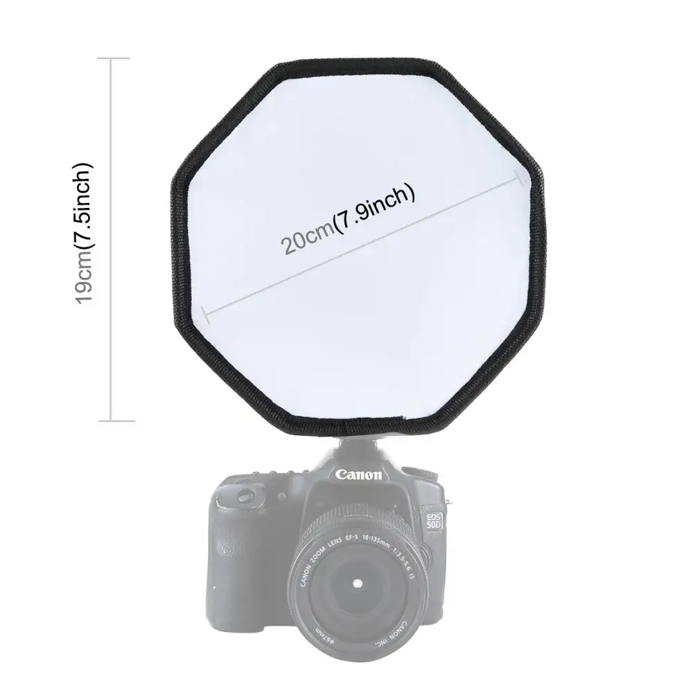 20 CM Professional Universal Portable Flash Diffuser Soft Box For Camera Speedlight Softbox Photo Studio Accessories photography softbox,bowens mount softbox,portable softbox,photography lighting kit,studio light umbrella