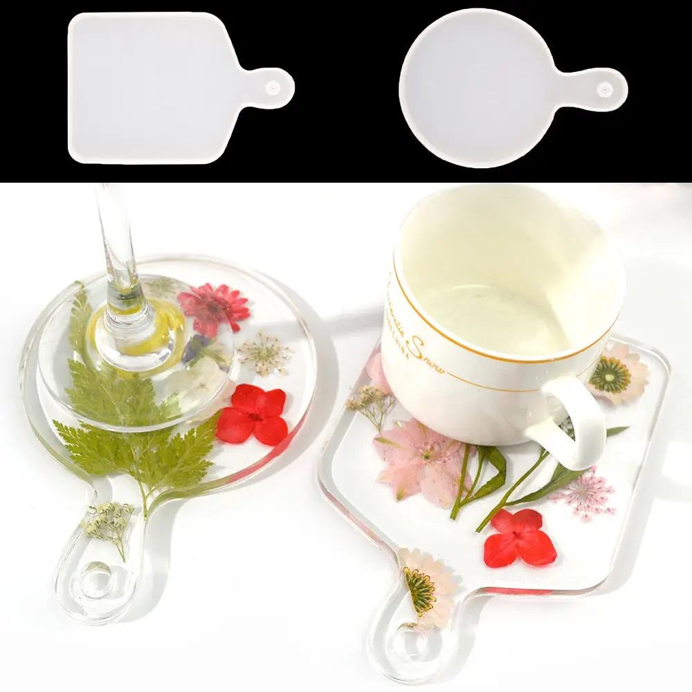 Kit De Moldes De Resina Para Bandeja De 3 Piezas DIY, Molde De Plato De Artesanía