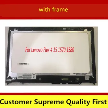 

15 inch laptop screen for Lenovo Flex 4 15 1570 1580 Lcd Touch Screen Digitizer WITH Bezel FHD 1920x1080