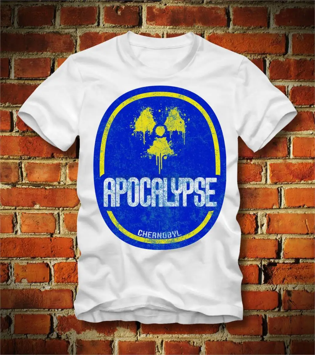 2019 New Summer Tee Shirt Funny T SHIRT NUCLEAR APOCALYPSE APOKALYPSE CHERNOBYL FUKUSHIMA ATOM WASTE Custom T-shirt | Мужская одежда