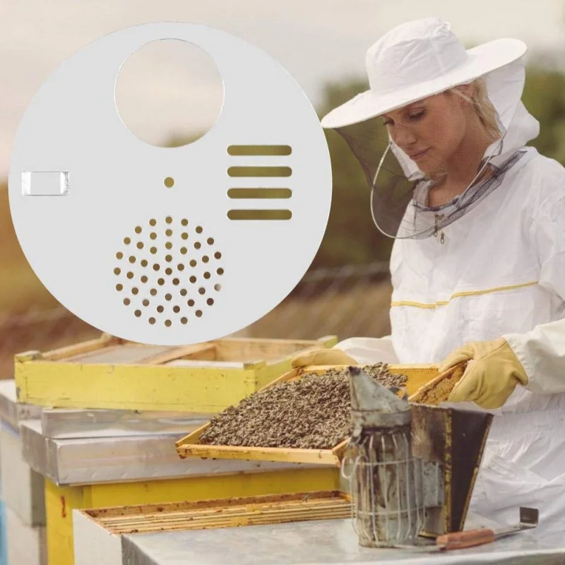 5 шт. круглая металлическая коробка с пчелами из нержавеющей стали, инструменты для пчеловодства, круглое отверстие для пчеловодства, оборудование для пчеловода