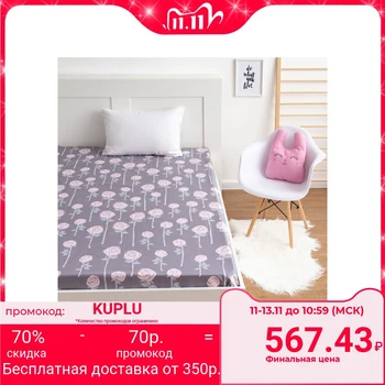

Bed sheet LoveLife "Roses", gray, 150 * 215 cm, 125 g / m2, satin, 100% chl 4930428