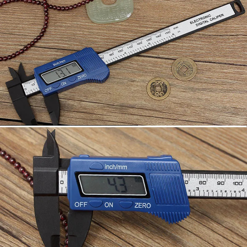 Hot Sale 0-150mm ABS Digital Electronic Vernier Calipers LCD Rule Pachometer Gauge Micrometer Thickness Measuring Tool