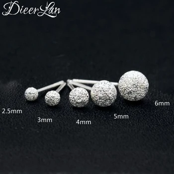 

New 925 Sterling Silver Beads Ball Earrings For Women Bijoux Bohemian Fashion Female Jewelry Brincos