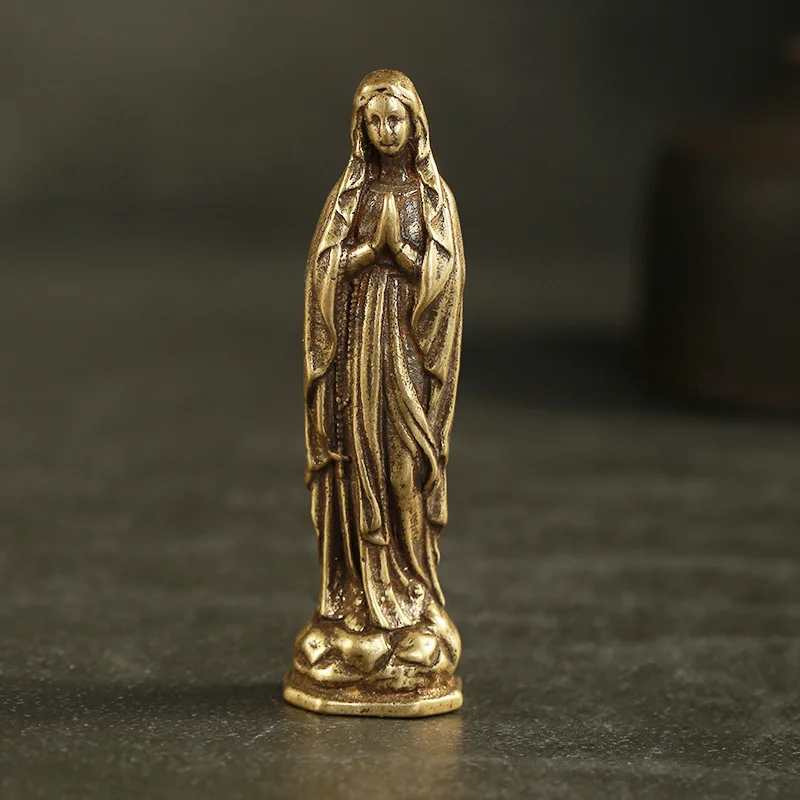 Virgin Mary pendants brass (11)