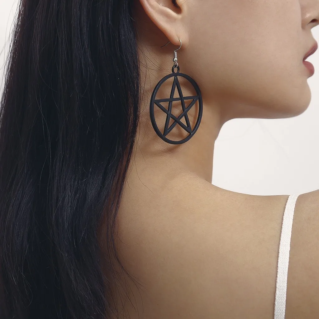Ladies Hot Sale Earrings Fashion Pentagram Female Charm Solid Cute Women's Holiday Gift серьги женские kolczyki #40 |