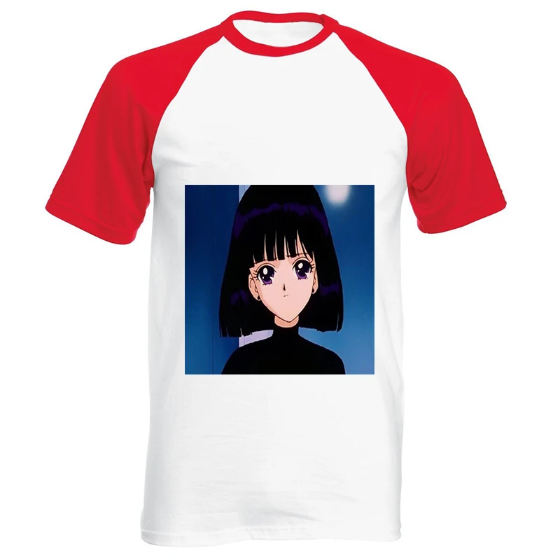 Сейлор Мун каваи мультфильм футболка для женщин Ulzzang уличная одежда 90s негабаритных одежда Графические футболки для женщин s Харадзюку футболки с принтом - Цвет: 201912298-red