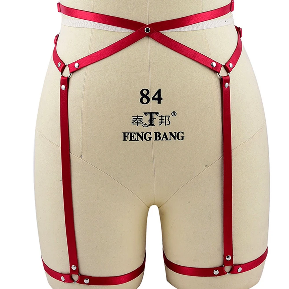 

Hollow Out Harajuku Stockings Garter Belt Goth Body Women Underwear Straps Sexy Lingerie Punk Clothes Suspender Harness Bondage