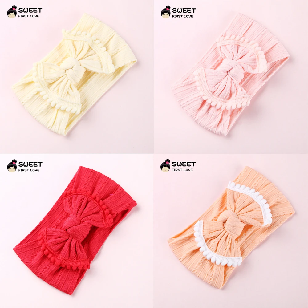 Goocheer модные милые детские mяdchen Kinder Bogen Knoten Haarband Stirnband Эластичный Тюрбан Kopf wicceln