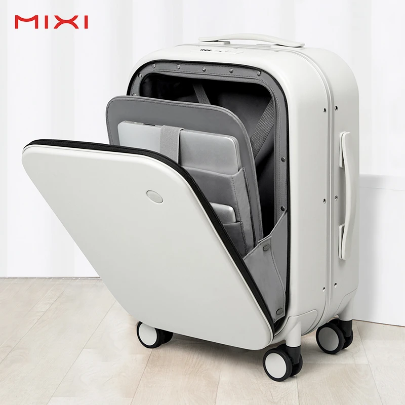 Mixi 2021 New Patent Design Aluminum Frame Suitcase Carry On Rolling Luggage Beautiful Boarding Cabin 18 20 24 Inch M9260|Rolling Luggage| - AliExpress