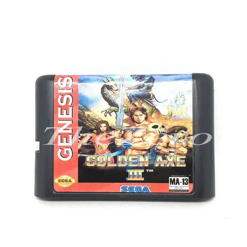 Golden Axe III EU/JAP оболочка для 16 битной игровой карты для системы Genesis для sega Mega Drive