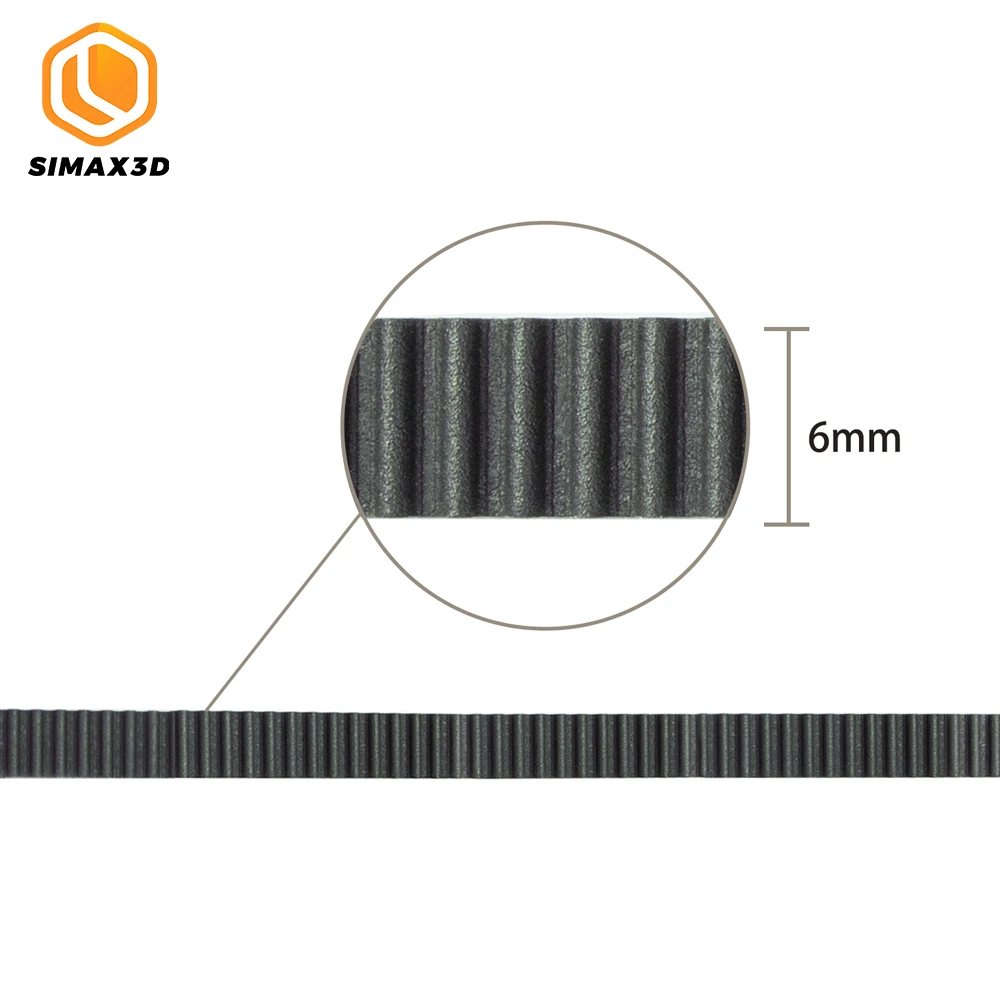 SIMAX3D hotend DIY 3D принтер пояс GT2 Ремень 6 мм 5 метров запчасти аксессуары ГРМ для ender 3 pro