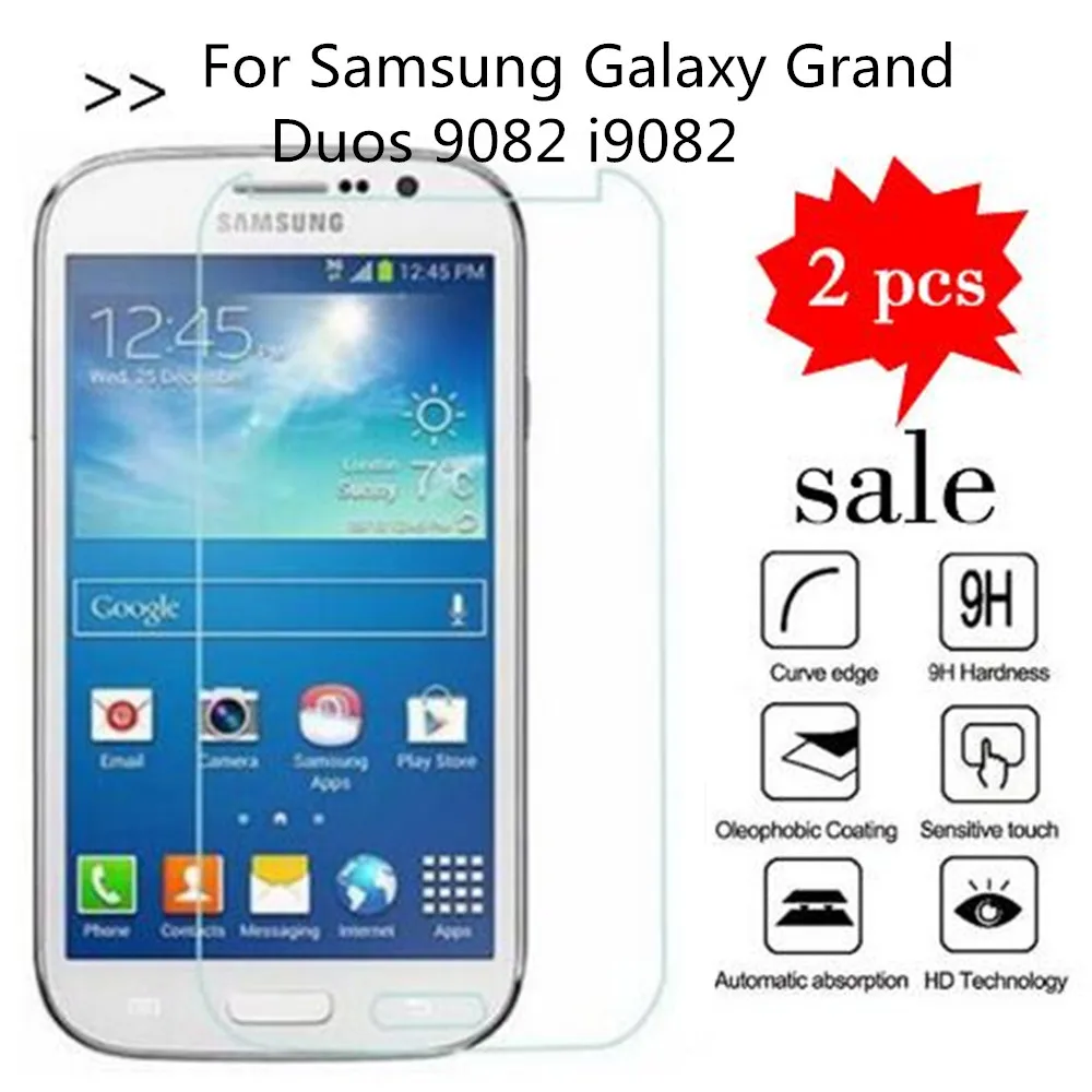Защитное закаленное стекло для Samsung Galaxy i9082 i9060 защитная пленка экрана чехол Grand Neo