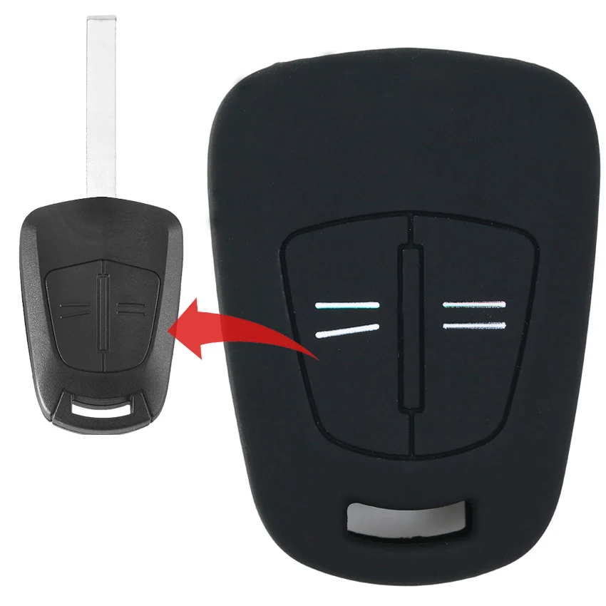 2 buttons Car Key Case For Vauxhall Opel Astra H Corsa D Zafira B Auto