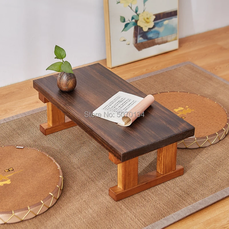 Античный журнальный столик в японском стиле компьютерный стол складные ножки