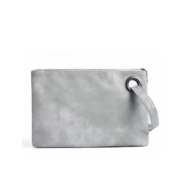 

Womens Leather Strip Weaved Handbag Ladys Square Shape Vintage clutch bag