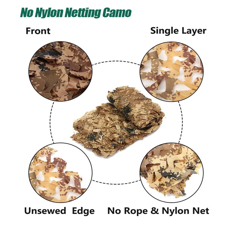 Billige Camouflage Nets Jagd Military Woodland Camouflage Camo Armee Net Verstecken Netting Auto Abdeckung Zelt Schatten Camping Jagd Sun Shelter