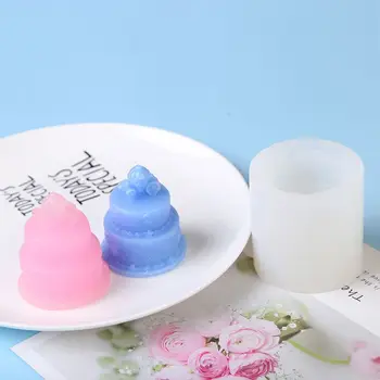 

3D Cake Shape Keychain Pendant Molds Fairy Pumpkin Carriage Cake Silicone Pendant Resin Casting Mold Art Crafts Tools