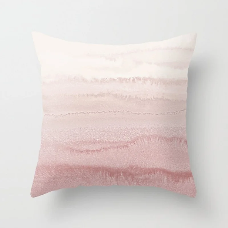 Розовый геометрический Чехол на подушку с скандинавским узором для женщин тропический ананас бросок накладка из полиэстера чехол на диванную кровать декоративный Чехол на подушку