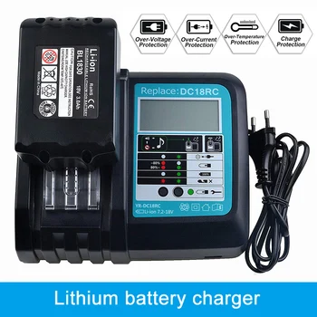 

3A Charging Li-ion Battery Charger for Makita 14.4V-18V DC18RC DC18RA with USB Port New Arrival