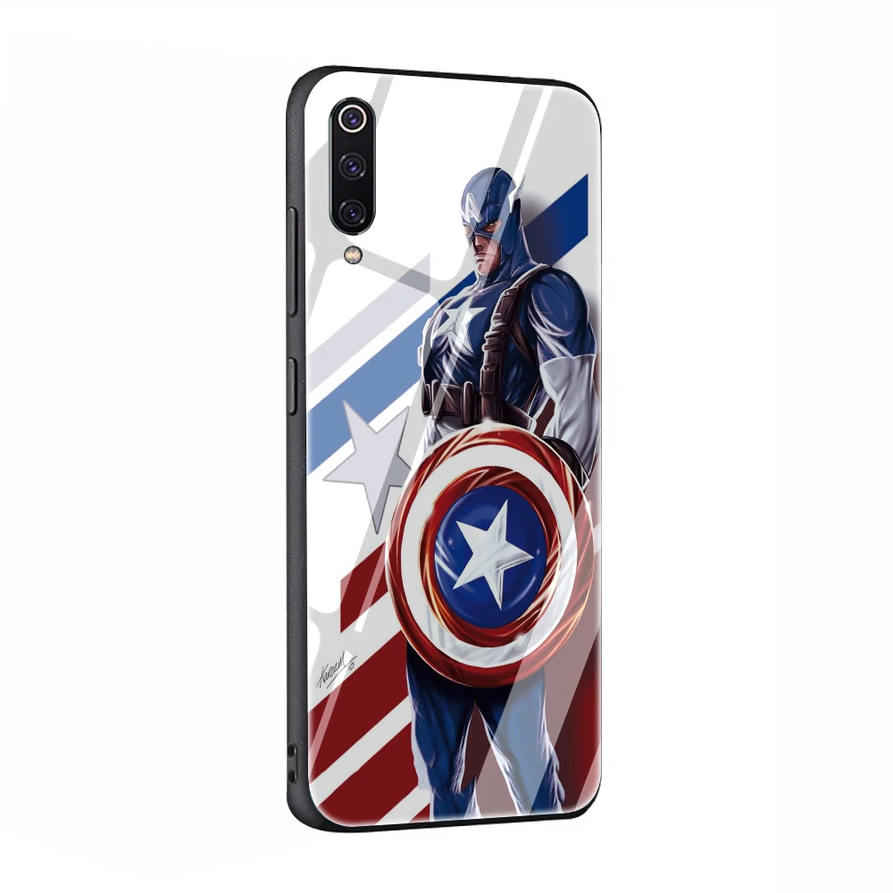 Супергерой Marvel Капитан Америка закаленное стекло чехол для телефона Футляр для Redmi 4x 6A Note 5 6 7 Pro Xiaomi Mi 8 Lite A1 A2 5X6X9 - Цвет: G3