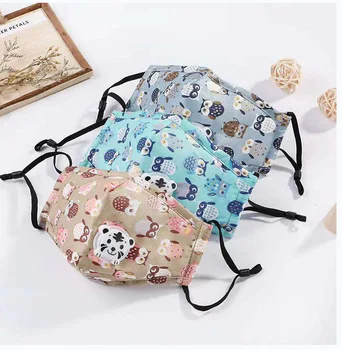 

Cute cartoon with breathing valve PM2.5 respirator formaldehyde anti-smog plug mask Pollution and dust prevention