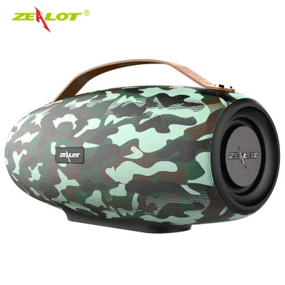 Camouflage 38 Вт Мощность Фанатик/Фанатик S27 беспроводной открытый портативный Bluetooth динамик сабвуфер Портативный карта аудио TF карта U диск - Цвет: Camouflage