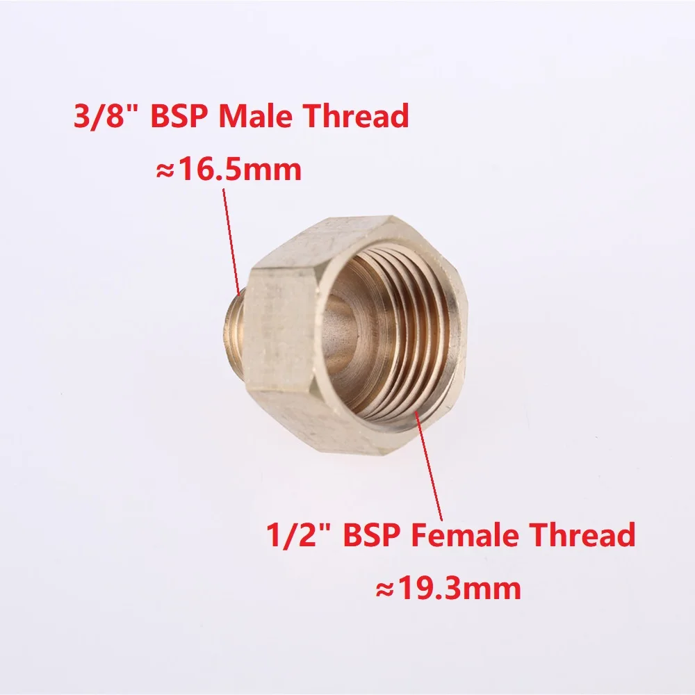 03 M x 04 F Медь M/F 1/" 1/4" 3/" 1/2" 3/" BSP Мужская и женская резьба латунные фитинги муфта адаптер Шестигранная труба соединитель водный газ - Цвет: 03 M x 04 F