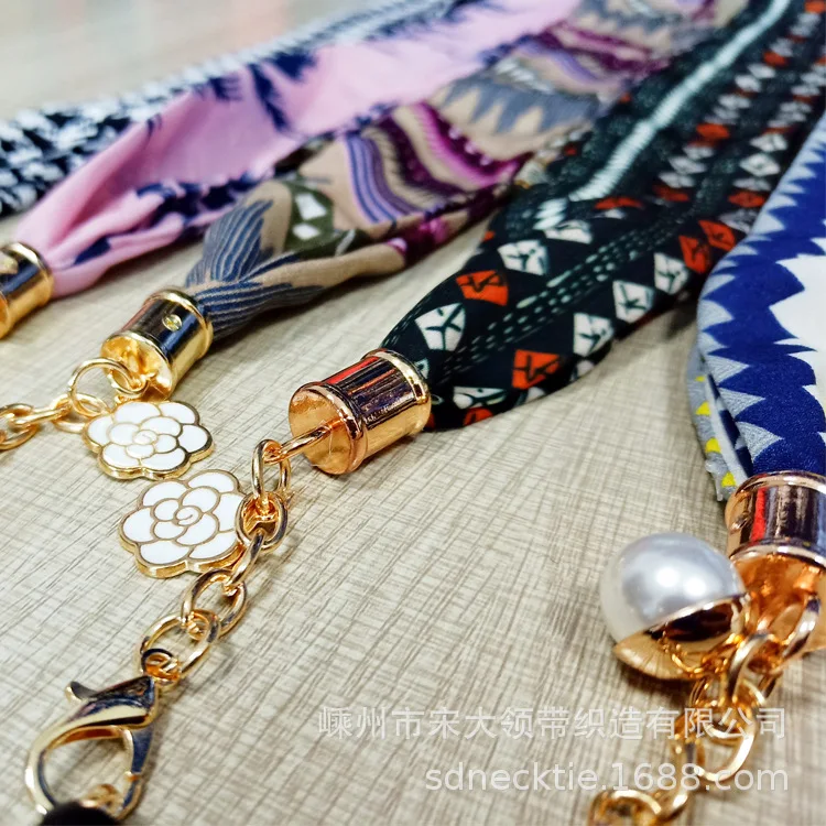 Manufacturers Direct Selling Ribbon Mobile Phone DIY Accessory Ribbon Long Silk Scarves Lanyard Halter Creative Gift Handmade Ha