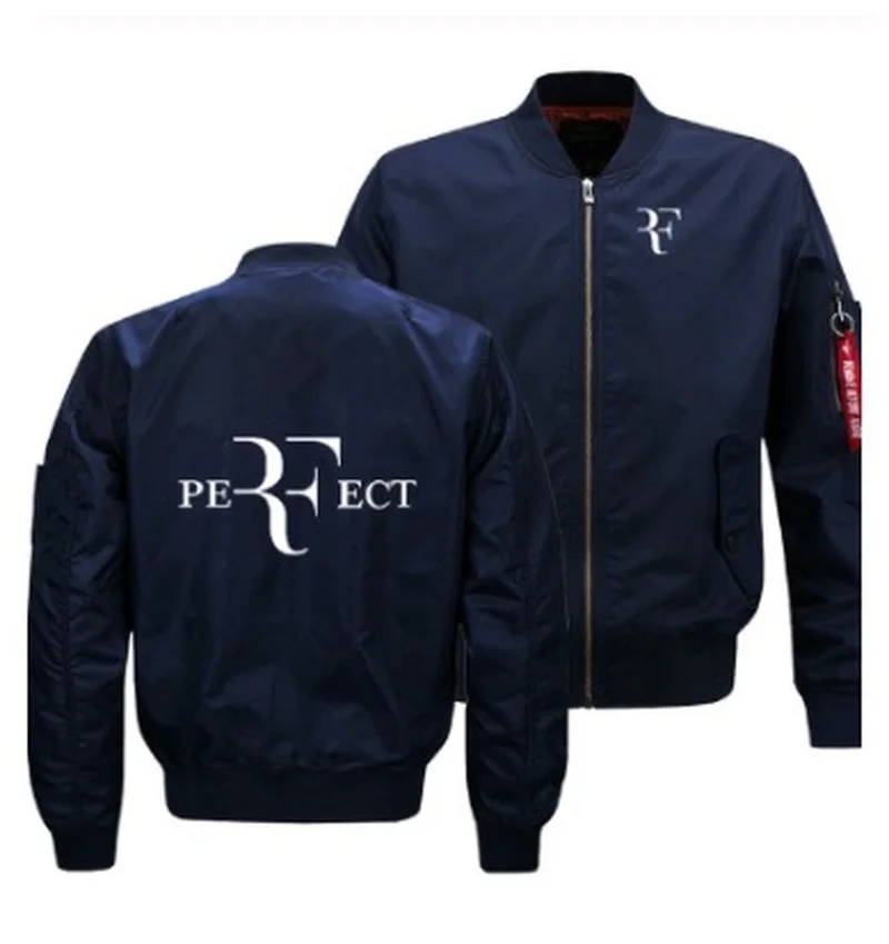 Мужская Летающая куртка приталенная теплая куртка-пилот с принтом Роджера