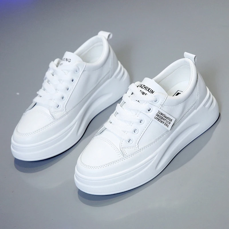 

Women White Sneakers Casual Platform Sneakers Fashion Lace Up Comfort Chunky Sneakers Spring Designer Sneakers Women Luxury