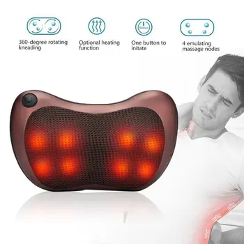 

Car Home Cervical Spine Massager Neck Waist Back Electric Multifunctional Low Voltage Heating Massage Pillow